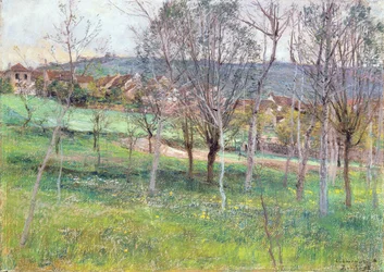 Krajobraz w północnej Francji, ok. 1892 (pastele)